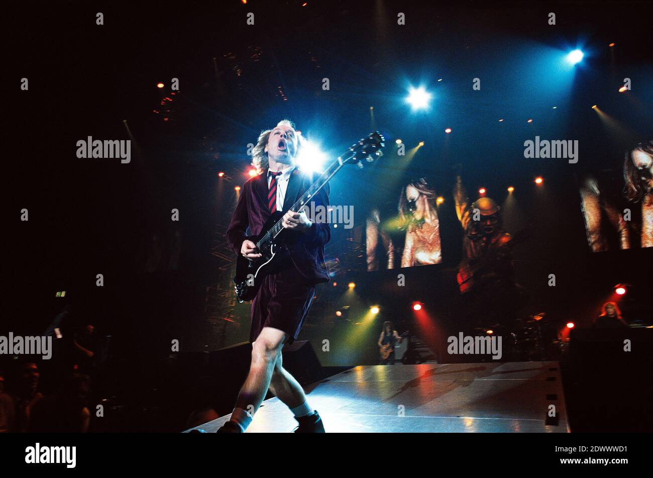 AC/DC in concerto al Birmingham NEC, Regno Unito. 28 novembre 2000 Foto Stock