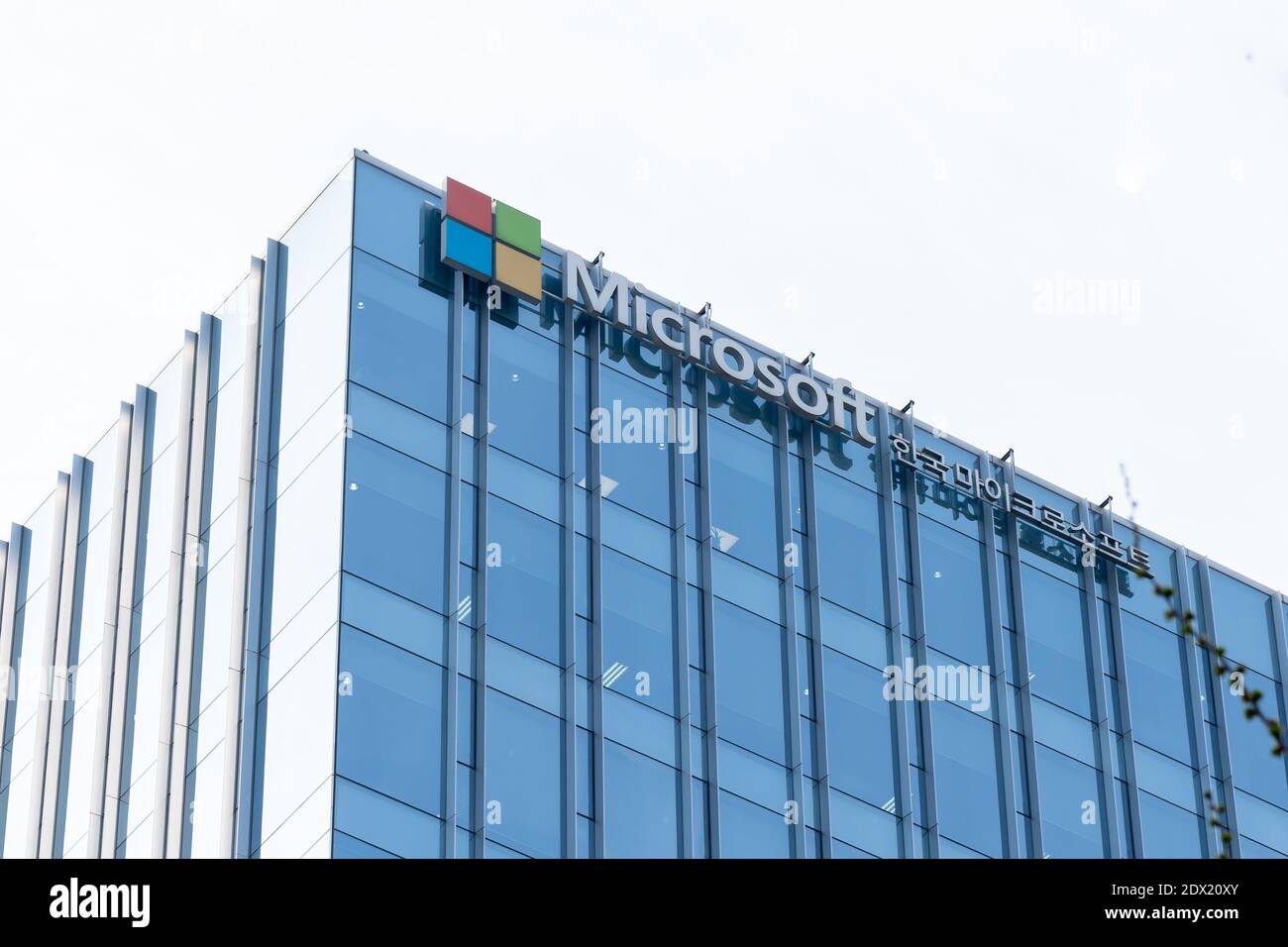 Edificio per uffici Microsoft a Seoul, Corea del Sud, l'11 aprile 2019 Foto Stock