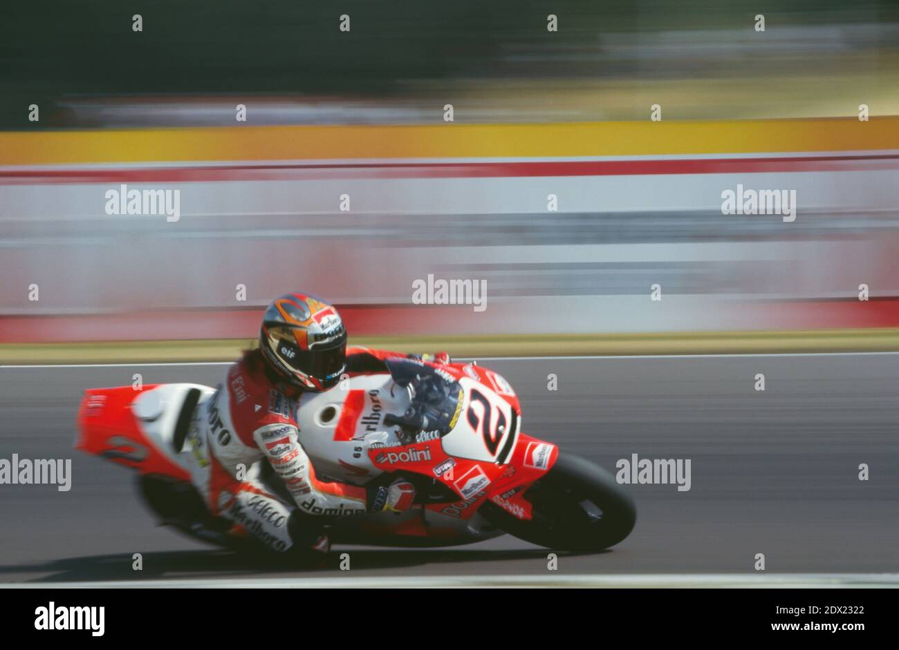 Loris Capirossi (IT) Honda 250, GP 1994 della Repubblica Ceca, circuito di Brno Foto Stock