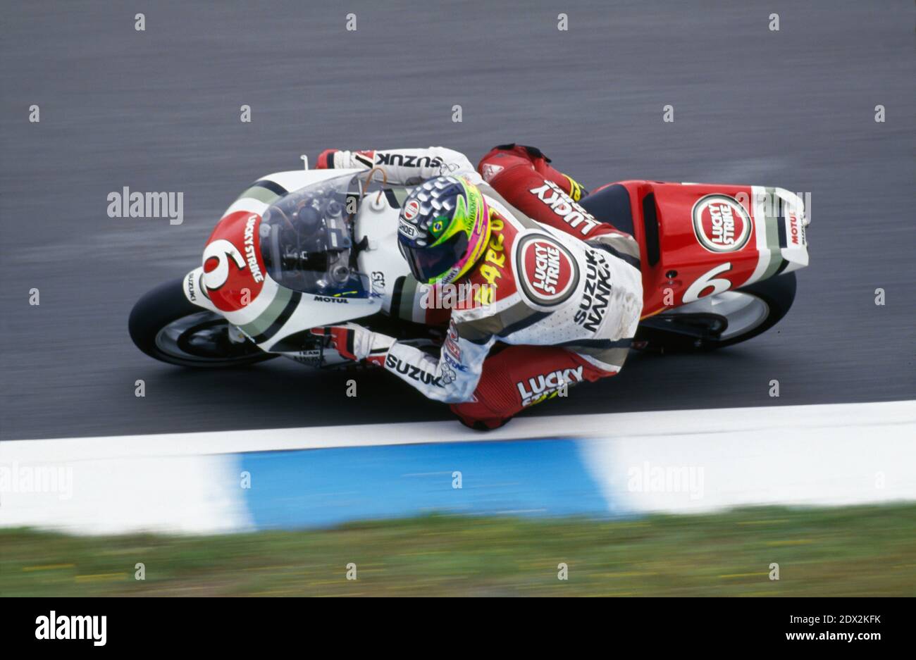 Alex Barros, (BRA) Suzuki 500, GP di Spagna, Jerez 1994 Foto Stock