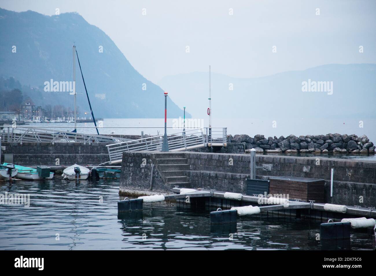 Lac du Bourget. Bourget-du-Lac Savoia Francia Foto Stock