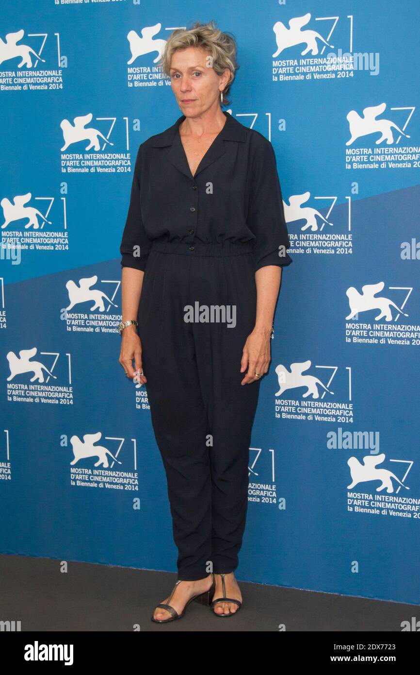 Frances McDormand in posa alla fotocellula di 'Olive Kitteridge' al 71esimo Festival del Cinema di Venezia, a Venezia, il 1 settembre 2014. Foto di Marco Piovanotto/ABACAPRESS.COM Foto Stock