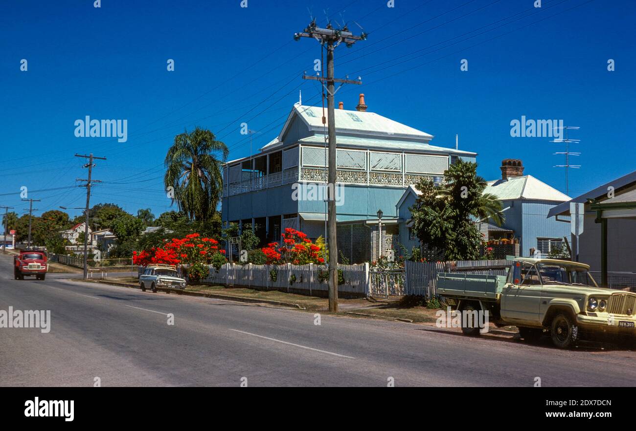 Storica città mineraria dell'oro di Charters Towers, North Queensland, Australia (1975) Foto Stock