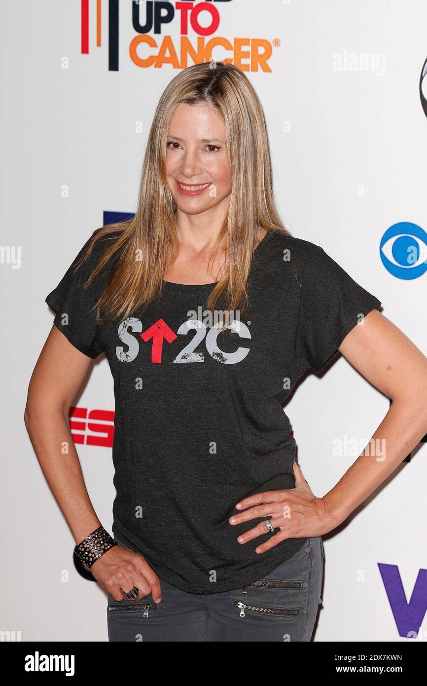 Mira Sorvino partecipa al 4° Biennale Stand Up to Cancer (SU2C), un programma della Entertainment Industry Foundation (EIF), al Dolby Theatre di Hollywood, Los Angeles, CA, USA il 5 settembre 2014. Foto di Julian da Costa/ABACAPRESS.COM Foto Stock