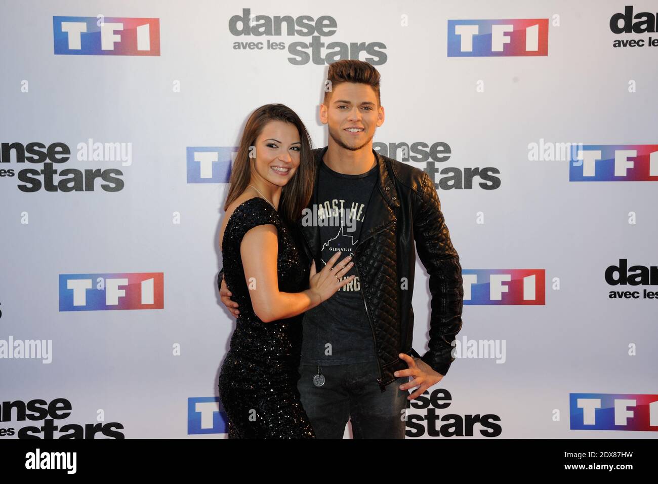 Rayane Bensetti, Denitsa Ikonomova partecipa alla Photocall 'danse avec Les Stars 2014' al TF1 di Parigi, Francia, il 10 settembre 2014.Foto di Alban Wyters/ABACAPRESS.COM Foto Stock