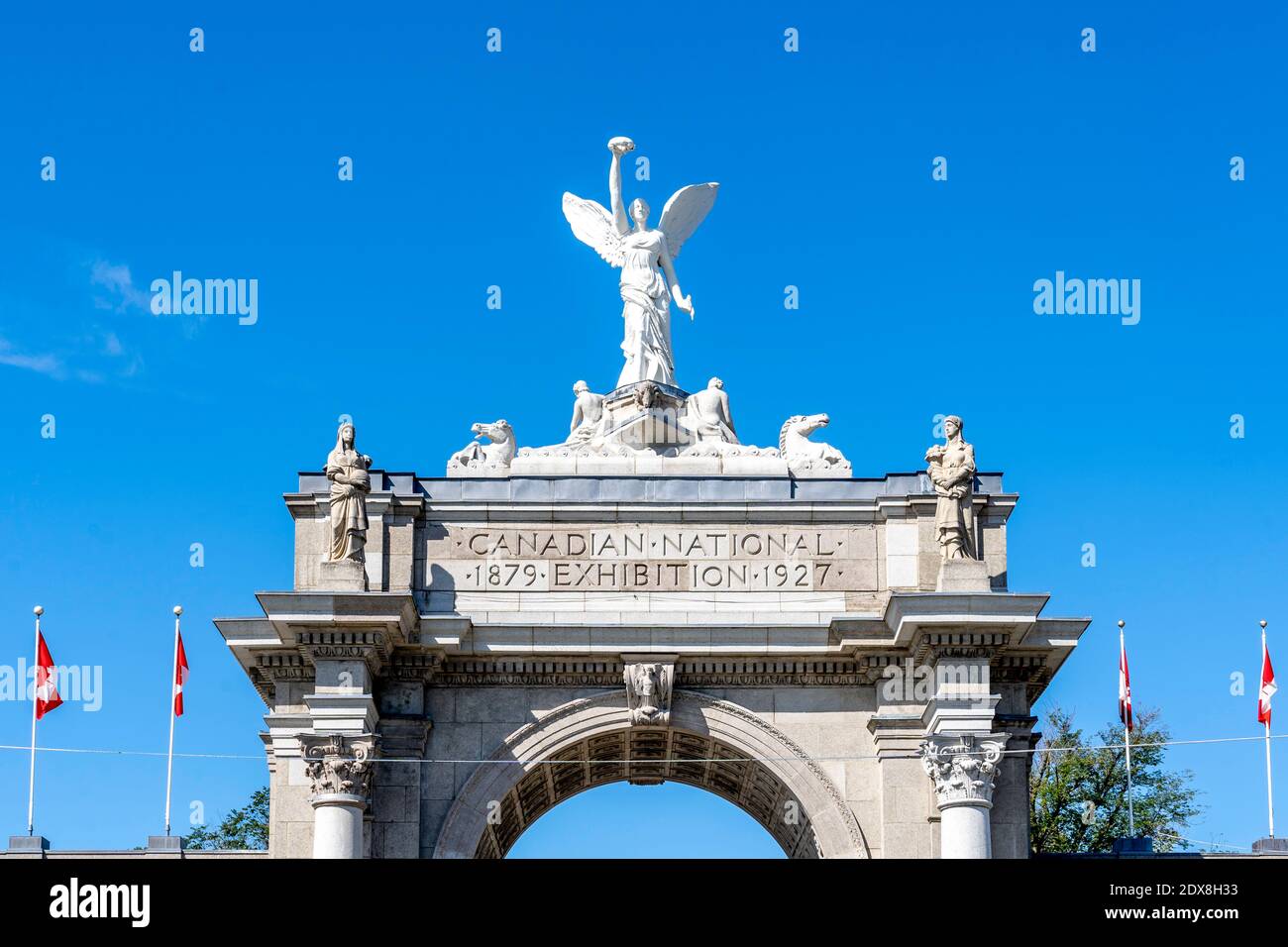 Toronto, Canada - 11 agosto 2019: Ingresso al Exhibition Place, il più grande centro espositivo di Toronto, Canada. Foto Stock