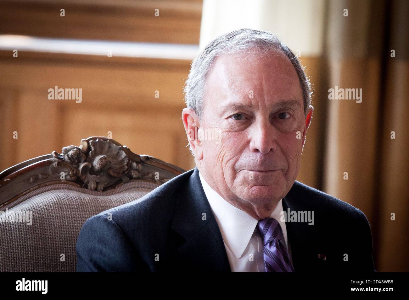 L'ex sindaco di New York Michael Bloomberg ha ricevuto il 17 settembre 2014 dal sindaco di Parigi Anne Hidalgo, presso l'Hotel de vile, a Parigi. Foto di Audrey Poree/ABACAPRESS.COM Foto Stock