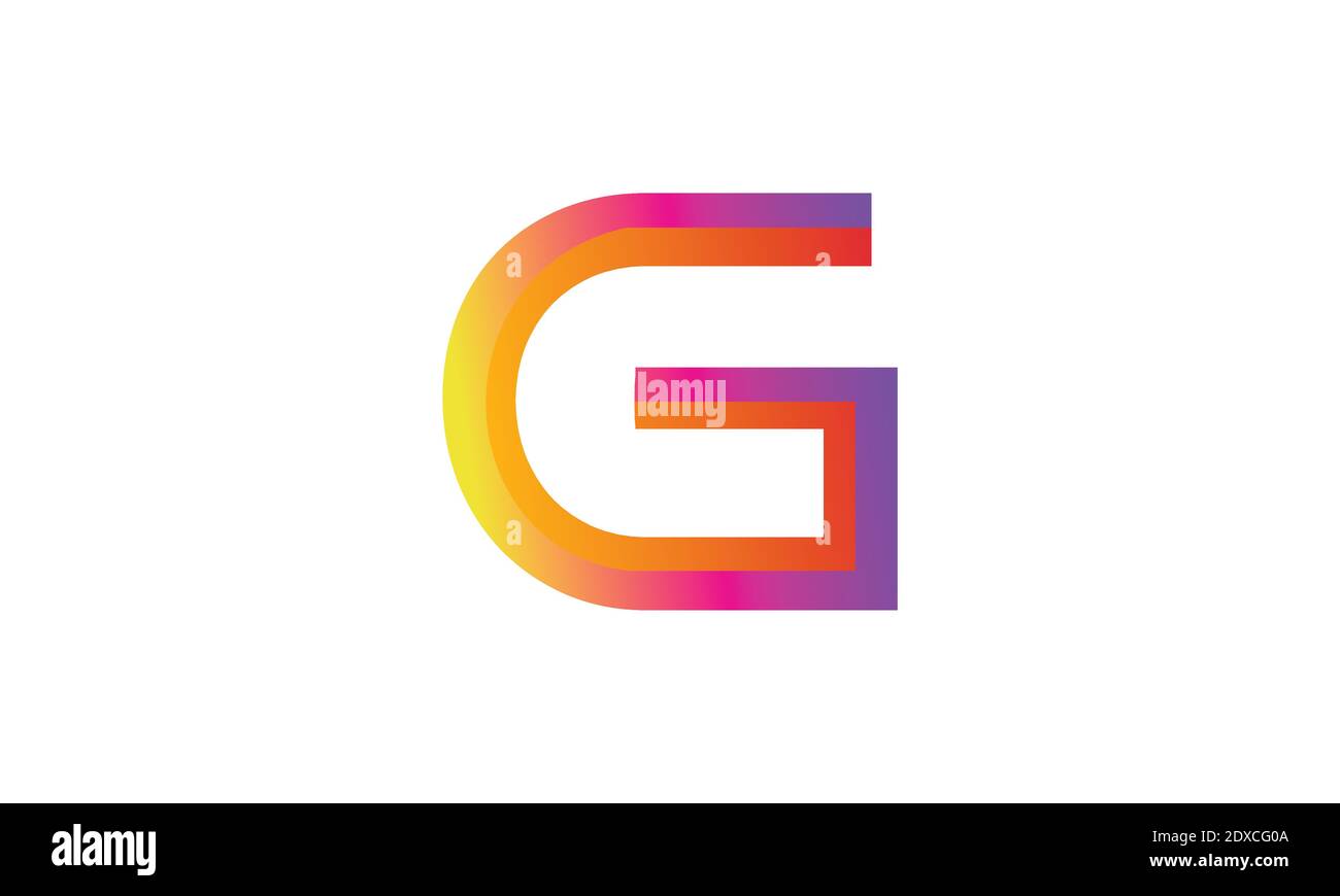 Design del logo lettera G e modello vettoriale Illustrazione Vettoriale
