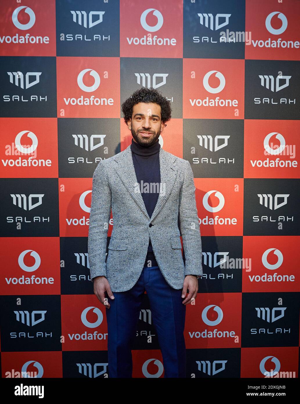 Mohamed Salah Hamed Mahrous Ghaly è un calciatore professionista egiziano che gioca come un avanti per il club della Premier League Liverpool. Foto Stock