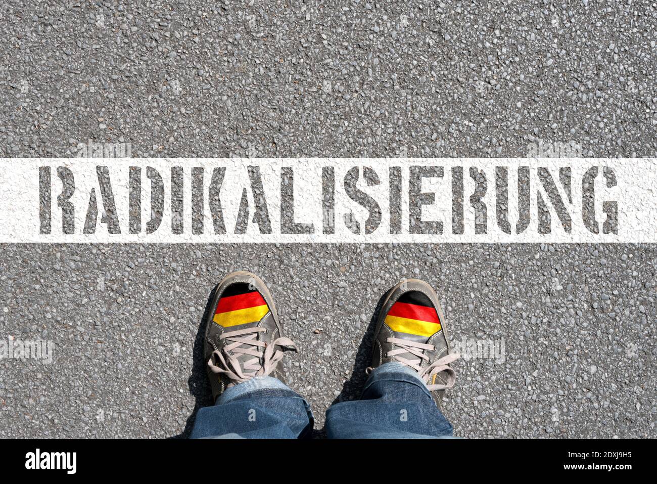 La Germania si trova di fronte alla radicalizzazione Foto Stock