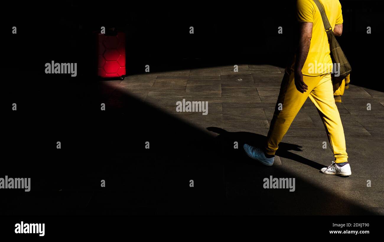 Rosso e giallo Foto Stock