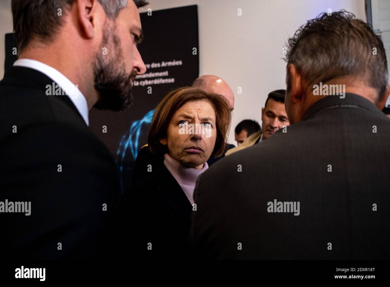 FRA - POLITIQUE - CYBERDEFENSE - Florence Parly, ministre des Armées, à Rennes Florence Parly, ministre des Armées, se rend jeudi 3 ottobre 2019 au Foto Stock