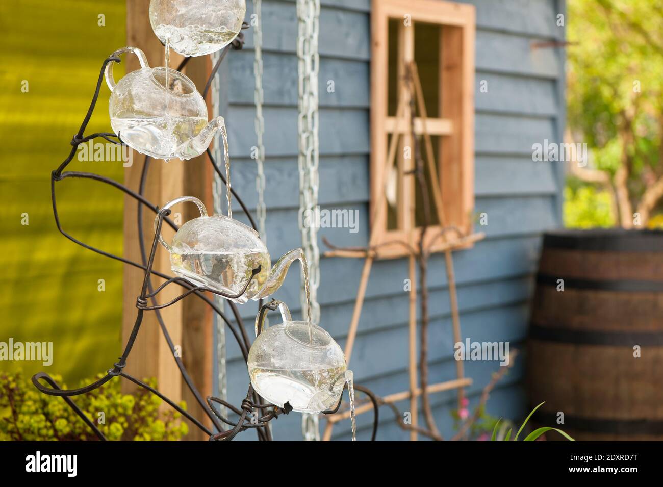 RainScape Show Garden - RHS Show, Cardiff 2014 Foto Stock