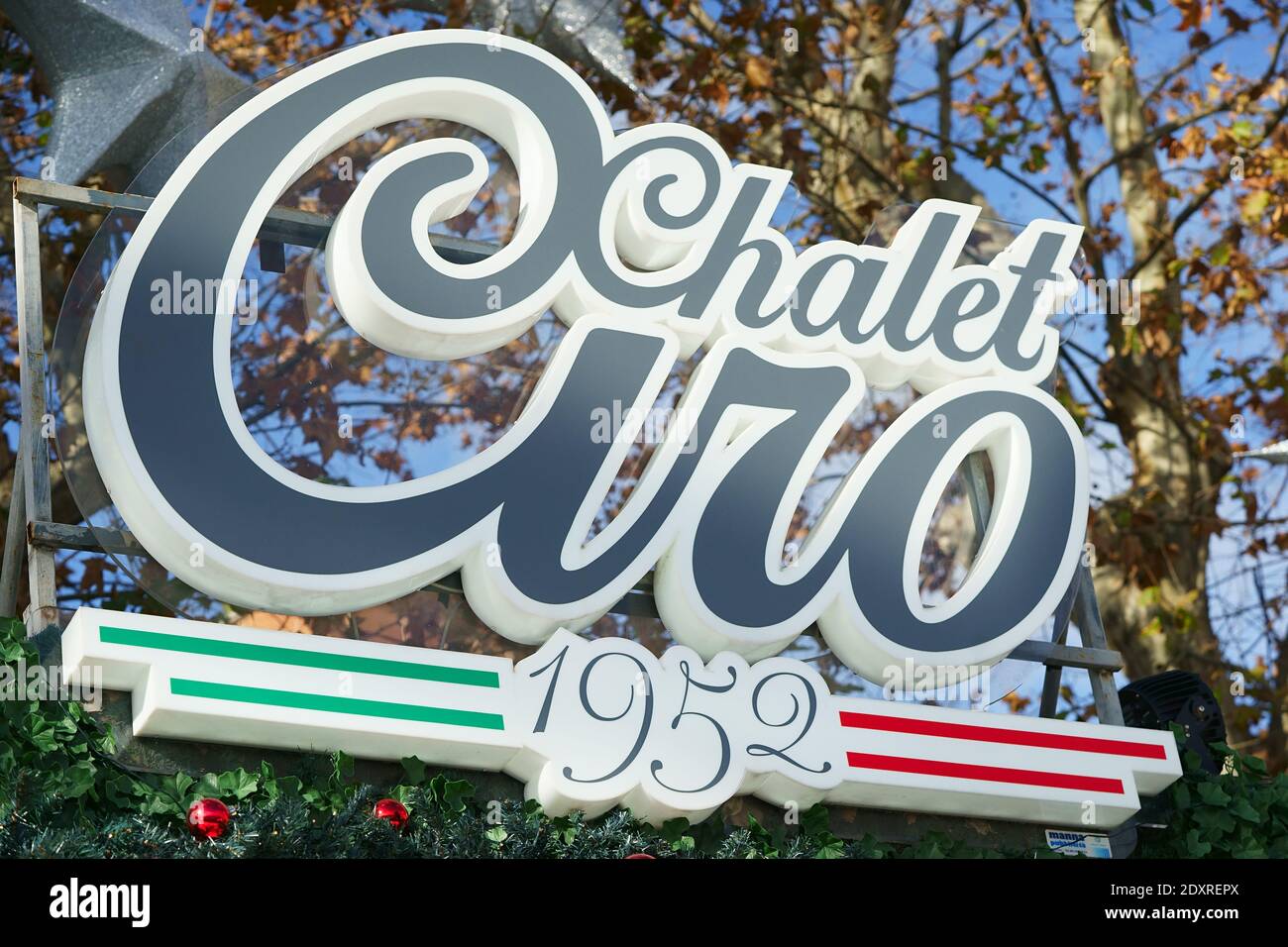 Chalet Ciro a Mergellina natale 2020 Napoli Italia Foto stock