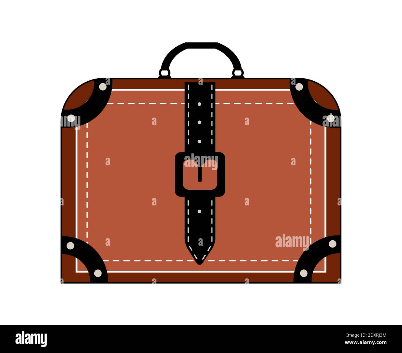 Vecchia valigia vintage valigia valigia illustrazione di viaggio Immagine e  Vettoriale - Alamy