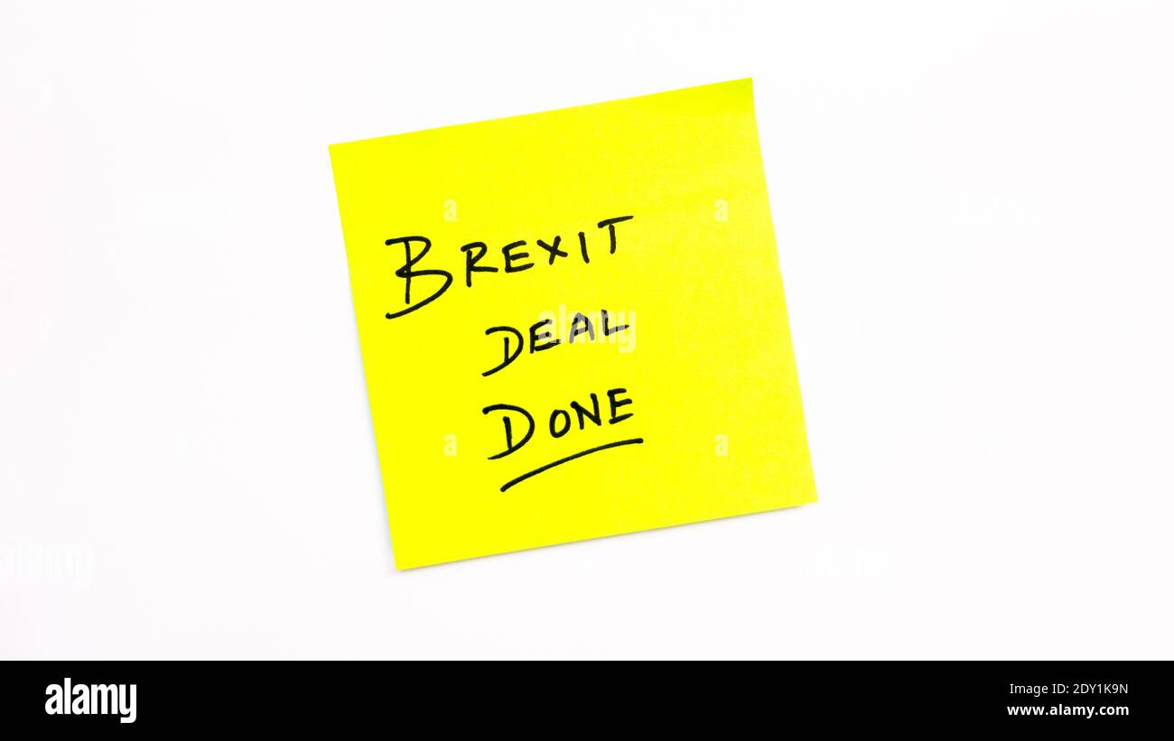 Brexit Deal Success Foto Stock