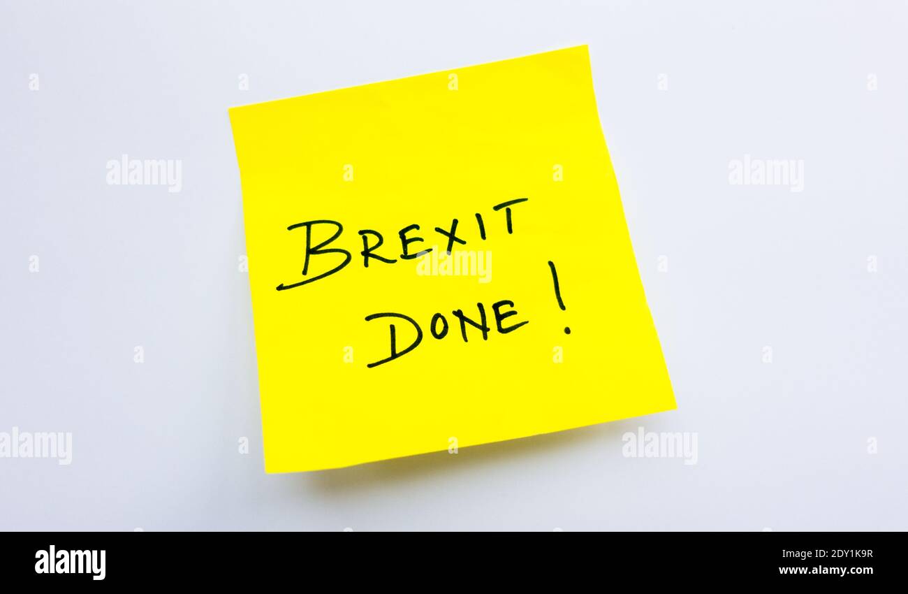 Brexit Deal Success Foto Stock