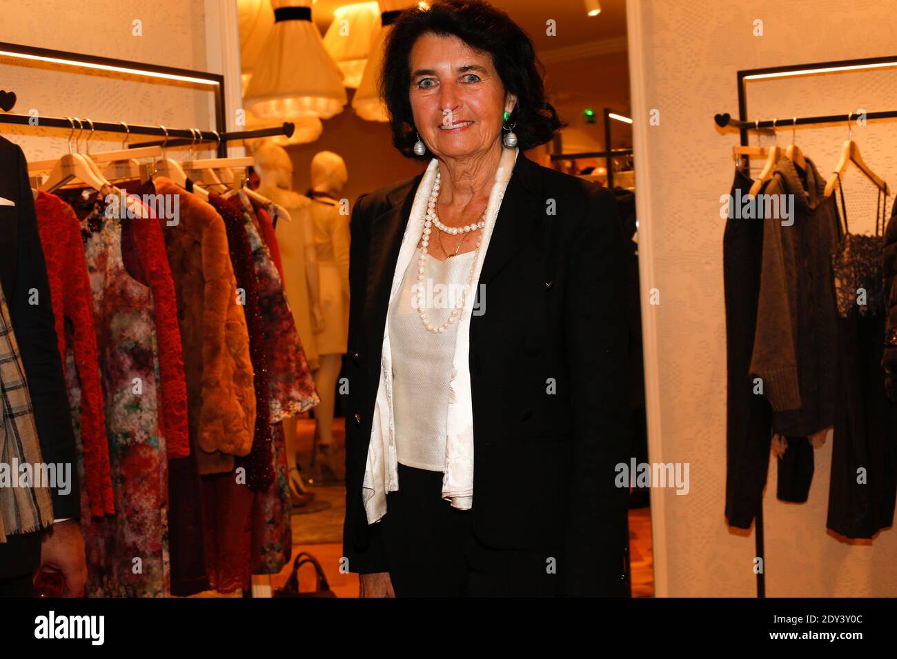 Princesse Marina De Bourbon Parme, in occasione dell'apertura del nuovo negozio Twin-Set che si tiene a rue du vieux Colombier, Parigi, Francia, il 16 ottobre 2014. Foto di Sophie Mhabille/ABACAPRESS.COM Foto Stock