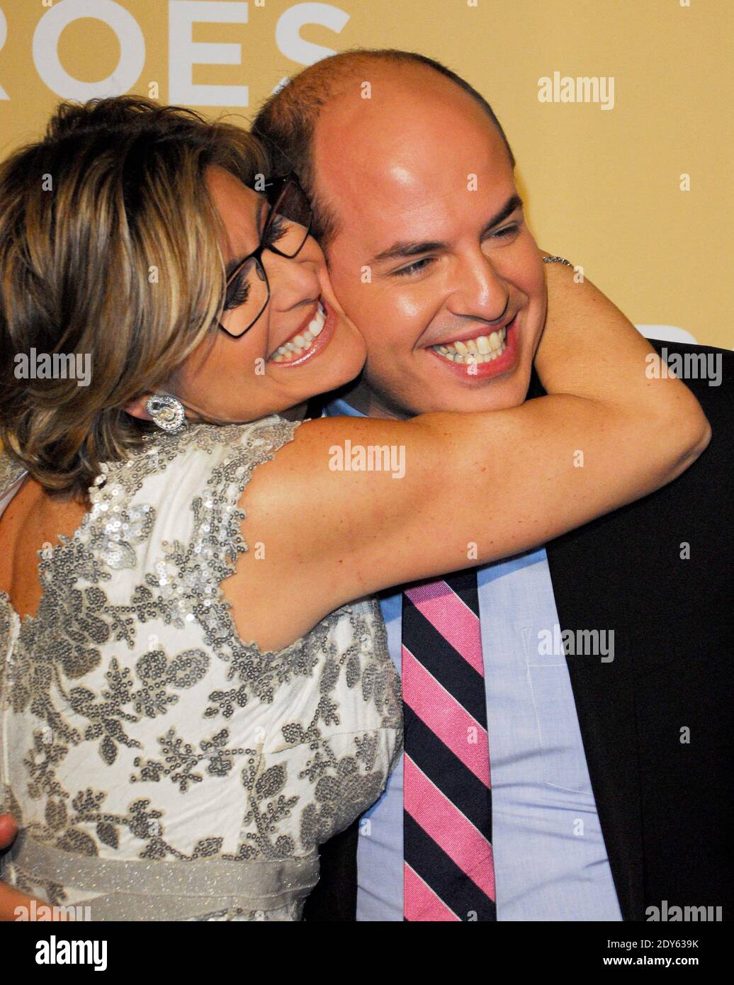 Ashleigh Banfield e Brian Stelter partecipano alla CNN Heroes: An All-Star Tribute, tenutasi presso l'American Museum of Natural History di New York City, NY, USA il 18 novembre 2014. Foto di Roy Caratozolo III/ABACAPRESS.COM Foto Stock