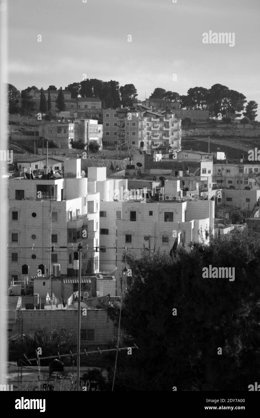 Mont des Oliviers Jerusalem Est Foto Stock