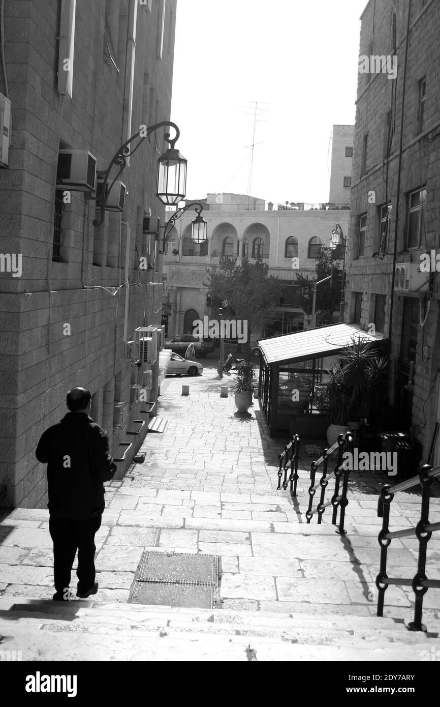 Ad ovest di via Gerusalemme Foto Stock