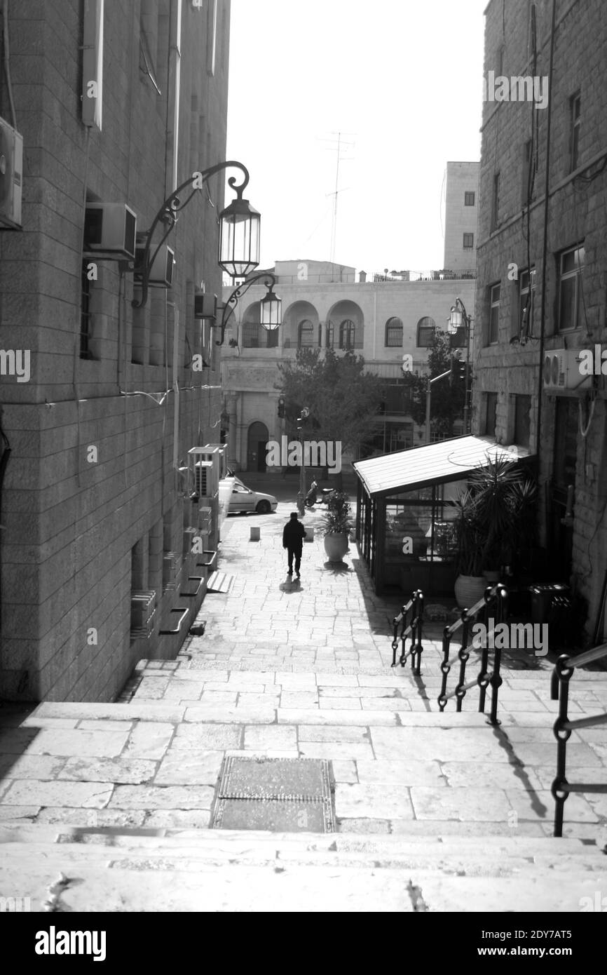 Ad ovest di via Gerusalemme Foto Stock