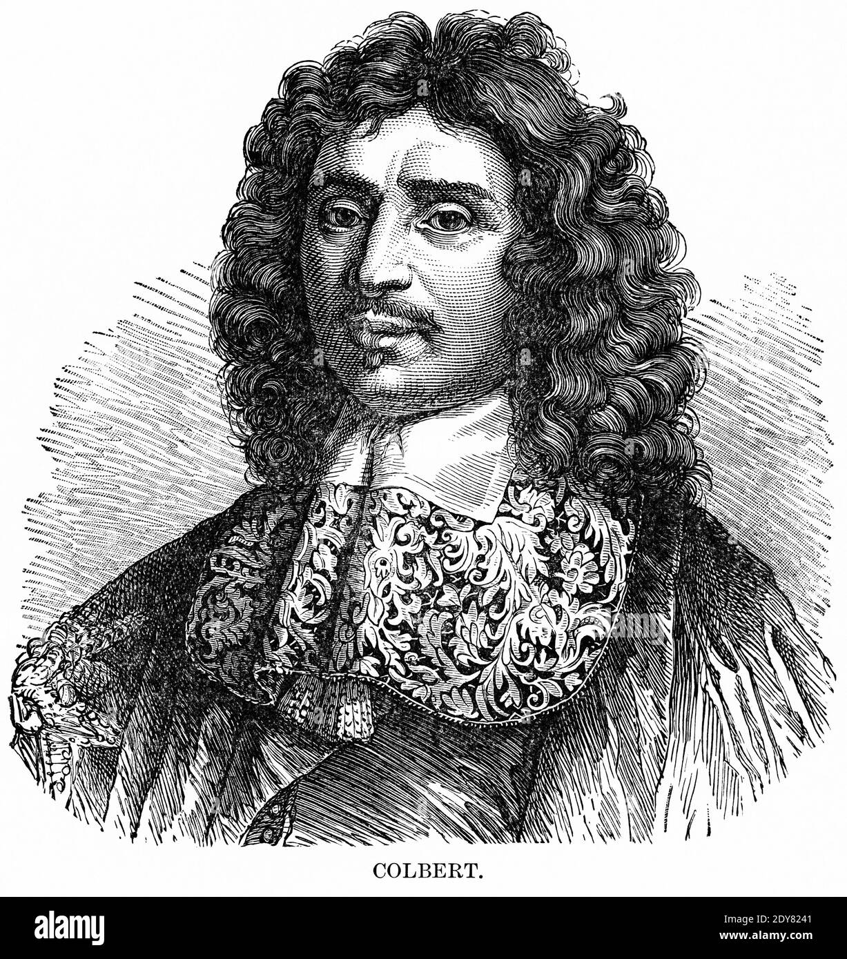 Colbert (Jean-Baptiste), Illustrazione, Storia del mondo di Ridpath, Volume III, di John Clark Ridpath, LL. D., Merrill & Baker Publishers, New York, 1897 Foto Stock