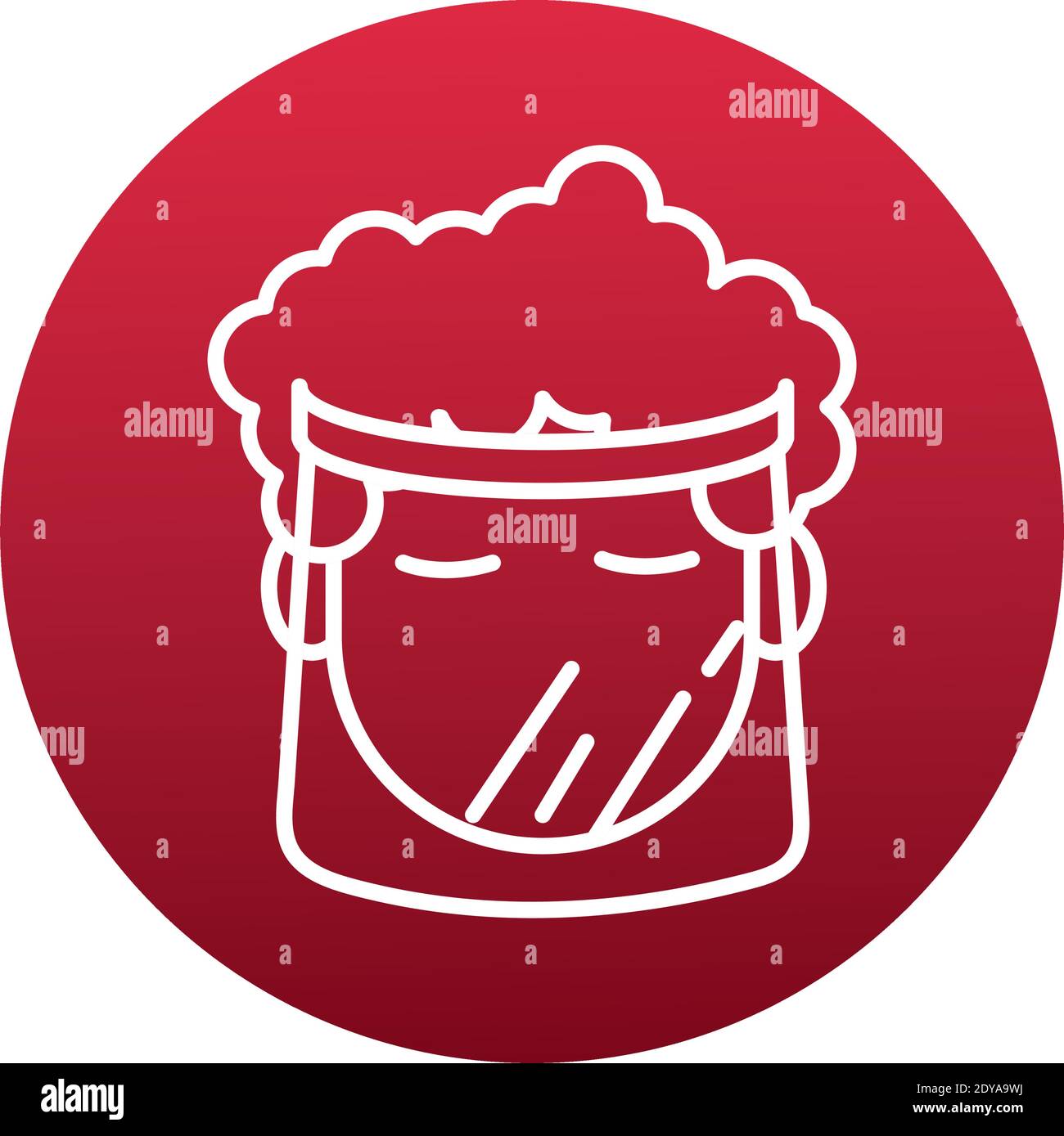 donna che indossa maschera di plastica protezione del viso maschera stile blocco icona disegno di illustrazione vettoriale Illustrazione Vettoriale