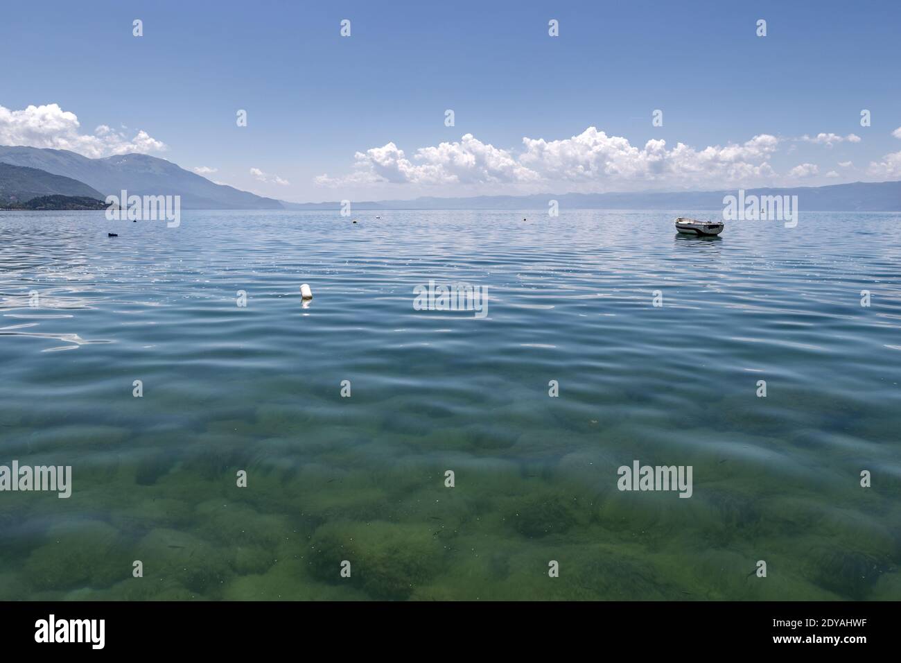 Lago Ohrid, Ohrid, Macedonia (FYROM)), Repubblica di Macedonia del Nord Foto Stock