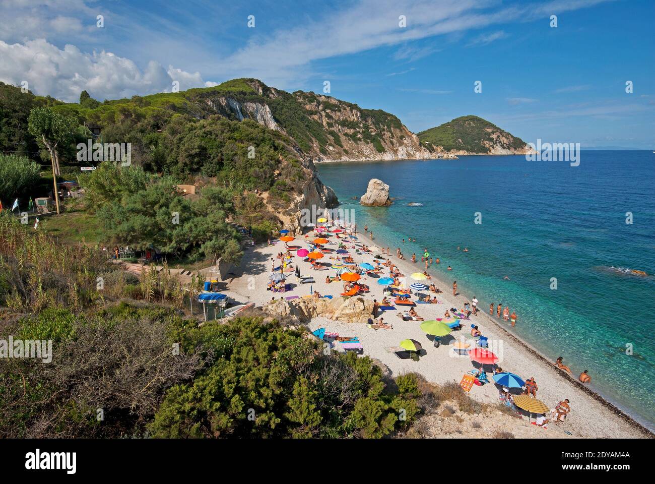 Spiaggia di sorgente, Portoferraio, Isola d'Elba, Toscana, Italia Foto Stock