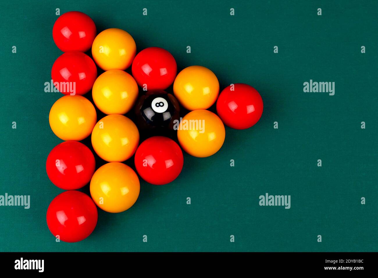 8 Ball biliardo o biliardo inglese Foto Stock