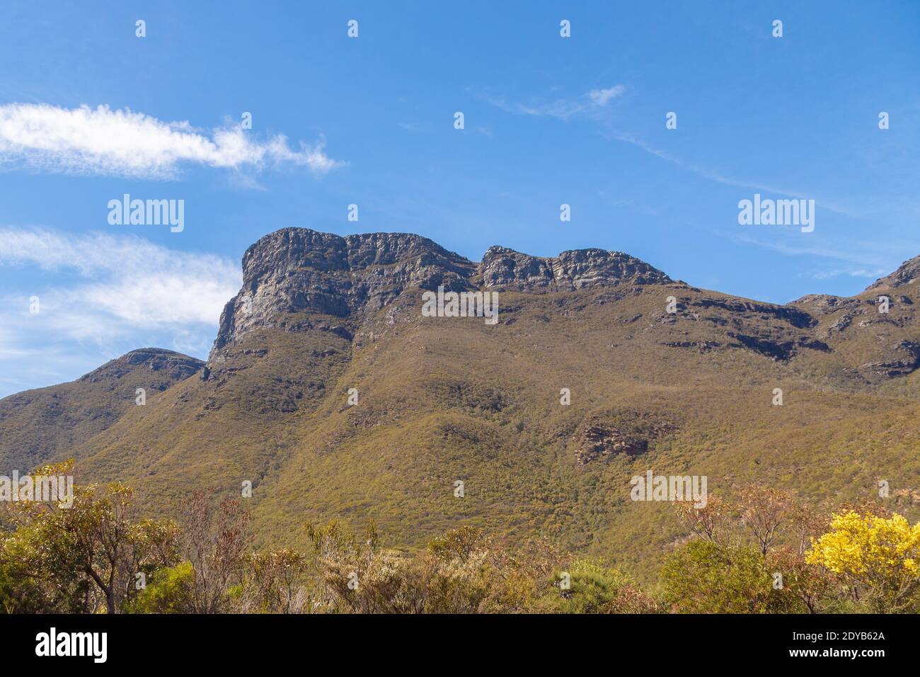 Bluff Knoll, la vetta più alta del Sitrling Range National Park, a nord dell'Alabany nell'Australia occidentale Foto Stock