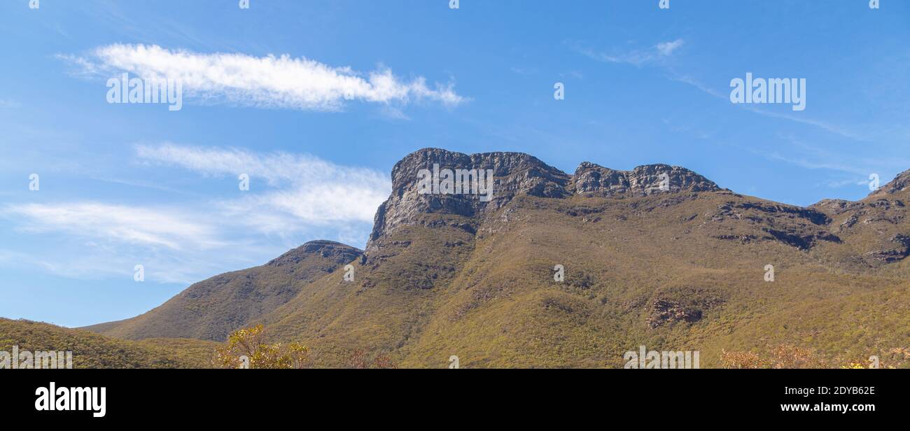 Bluff Knoll, la vetta più alta del Sitrling Range National Park, a nord dell'Alabany nell'Australia occidentale Foto Stock
