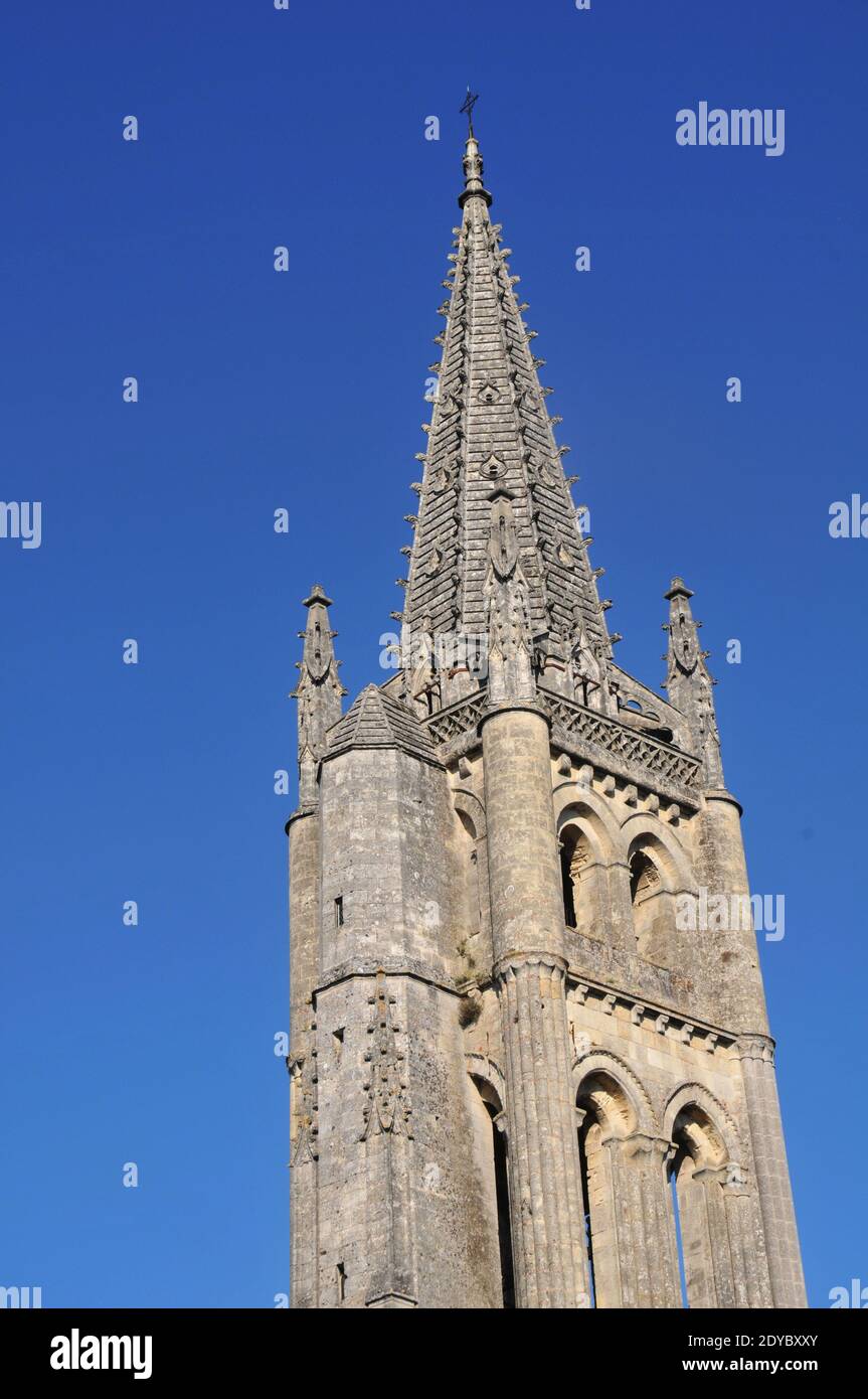 Il campanile separato della Basilica Saint-Michel, Bordeaux, Nouvelle Aquitaine, Francia Foto Stock