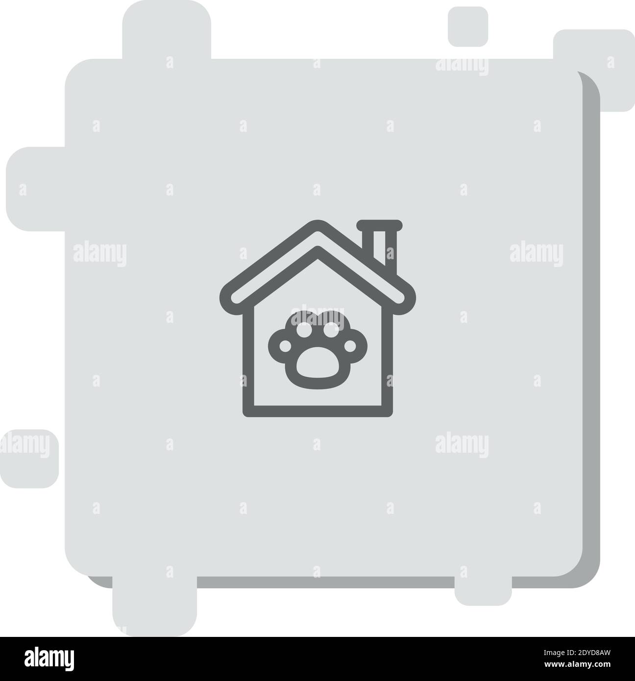 icona vettoriale pet friendly semplice illustrazione vettoriale moderna Illustrazione Vettoriale