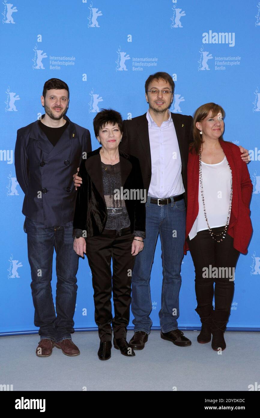 Bogdan Dumitrache, Luminita Gheorghiu, Calin Peter Netzer e Ada Solomon partecipano alla Photocall 'Child's pose' durante il 63° Berlinale, Festival Internazionale del Cinema di Berlino, Germania, il 11 febbraio 2013. Foto di Aurore Marechal/ABACAPRESS.COM Foto Stock