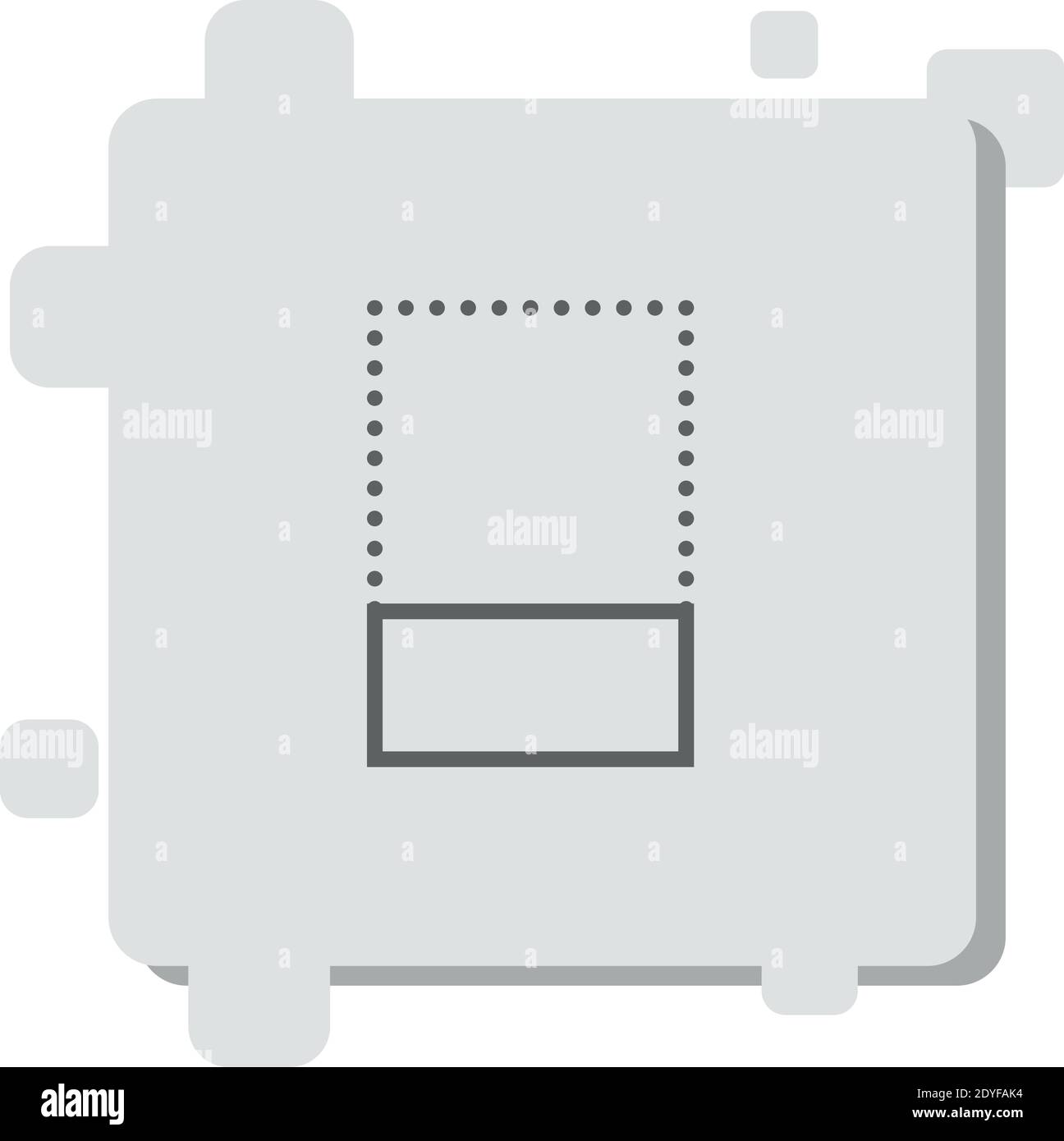 icona allinea vettore semplice illustrazione vettoriale moderna Illustrazione Vettoriale