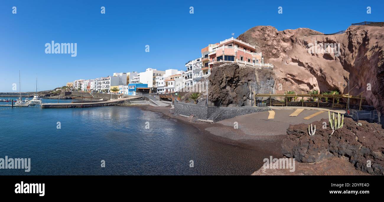 La Restinga, El Hierro - spiaggia pubblica sulla passeggiata Foto Stock