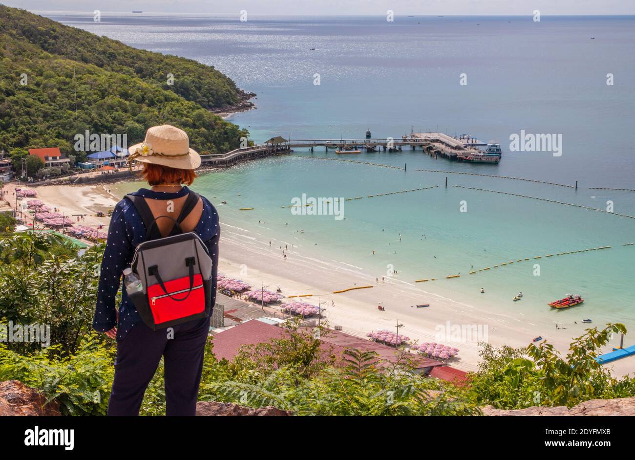 La vita è bella e piacevole Koh Larn distretto Chonburi vicino Pattaya Thailandia Asia Foto Stock