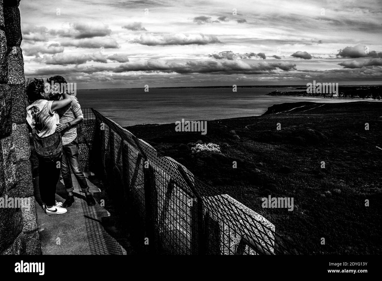 FRA - DAL LATTE A FRÉHEL. Il punto di Cap Frehel. FRA - DE LA LATTE A FRÉHEL. La pointe du Cap Fréhel. Foto Stock