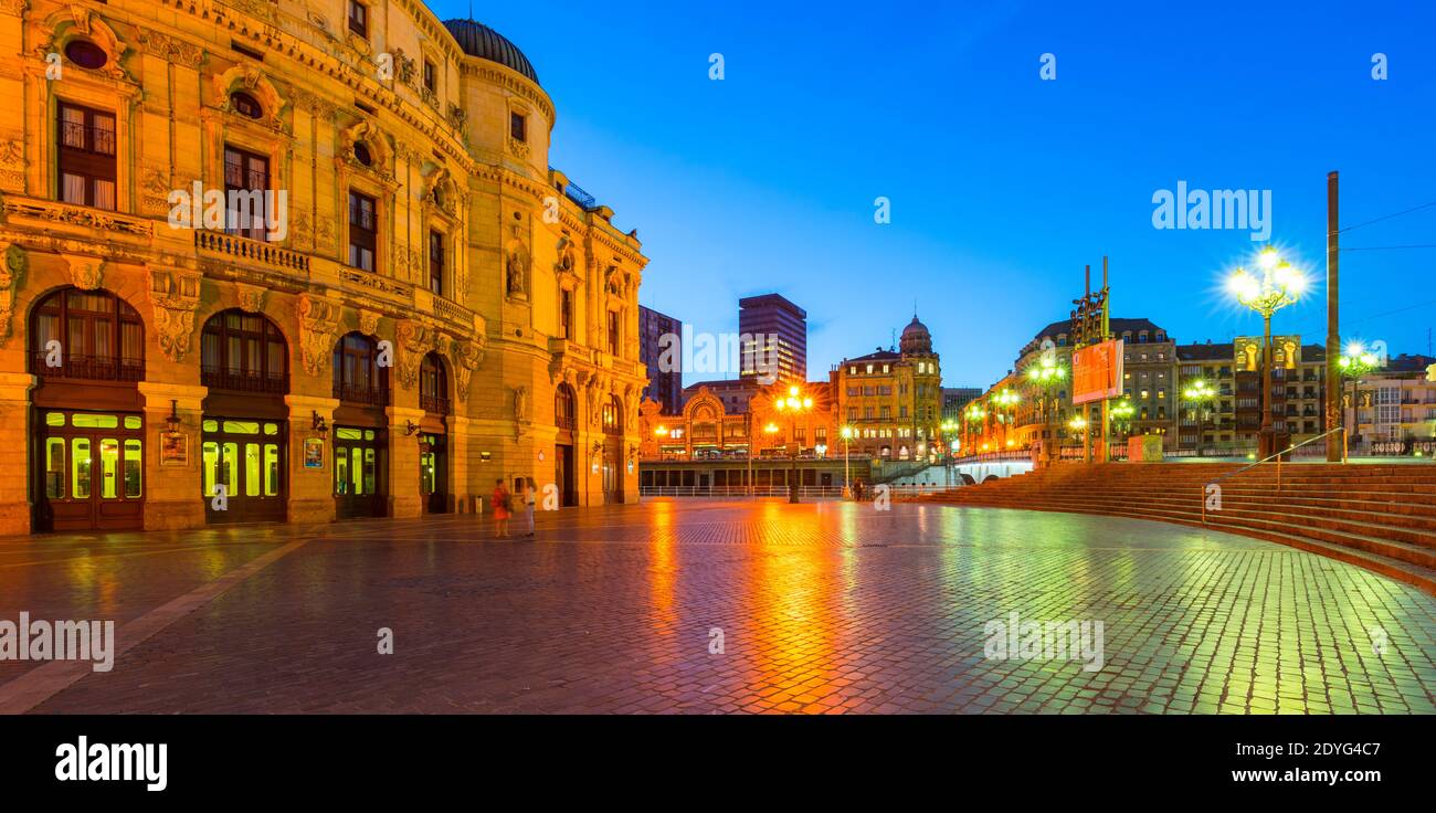 Teatro Arriaga (Opera), Bilbao, Bizkaia, Paesi Baschi, Spagna, Europa Foto Stock