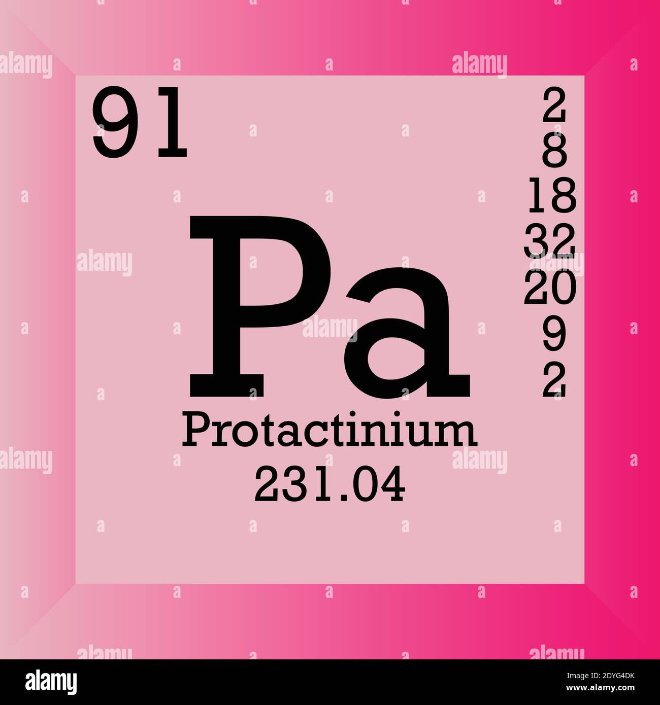 X Tabella periodica elementi chimici. Illustrazione vettoriale singolo, icona elemento con massa molare, numero atomico e conn. Elettronico Illustrazione Vettoriale