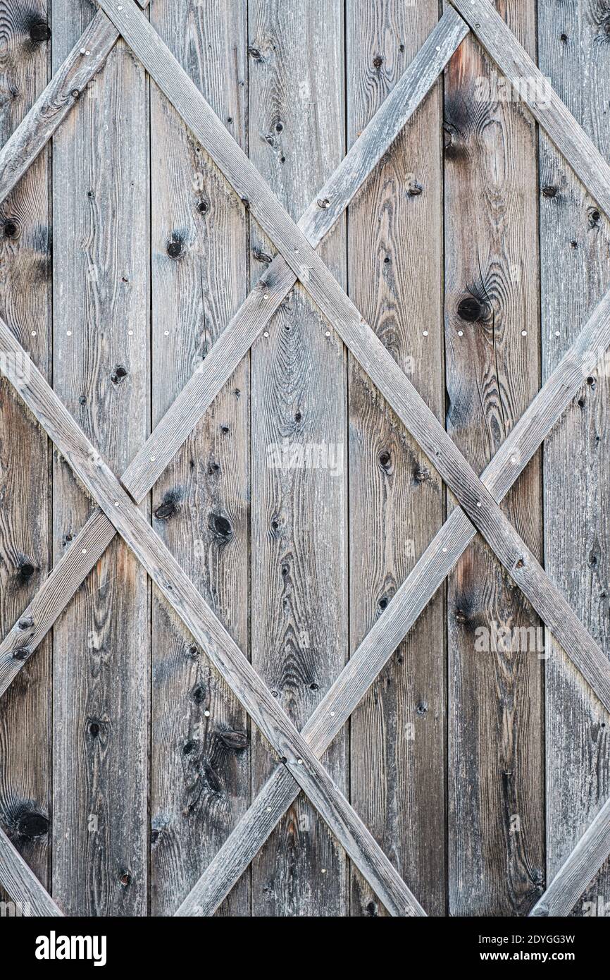 Antica porta di legno dello sfondo. Foto Stock