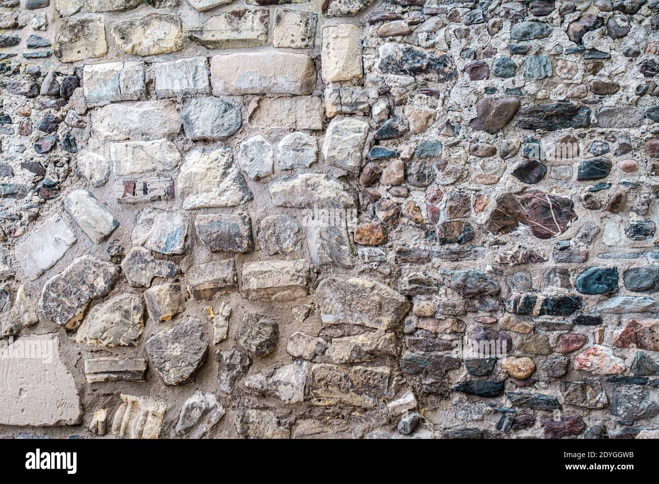 Il vecchio muro di mattoni texture Foto Stock