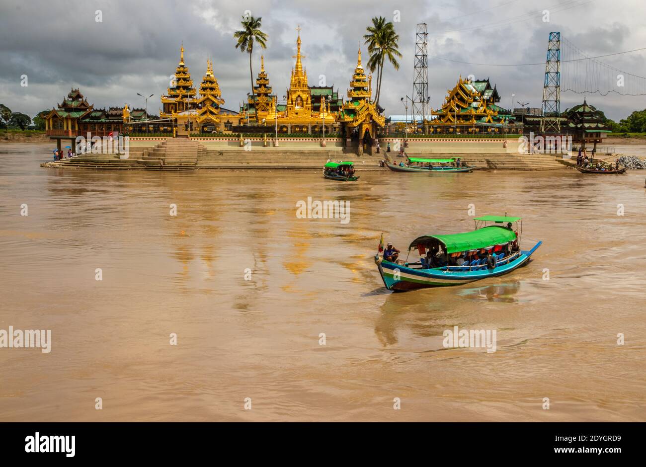 Kyauktan Township, Yangon Regione Myanmar Birmania Asia, visitare la Kyauktan Ye le Pagoda Foto Stock