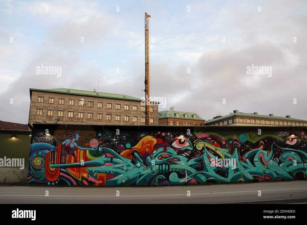 Sito di risviluppo a Goteborg Foto Stock