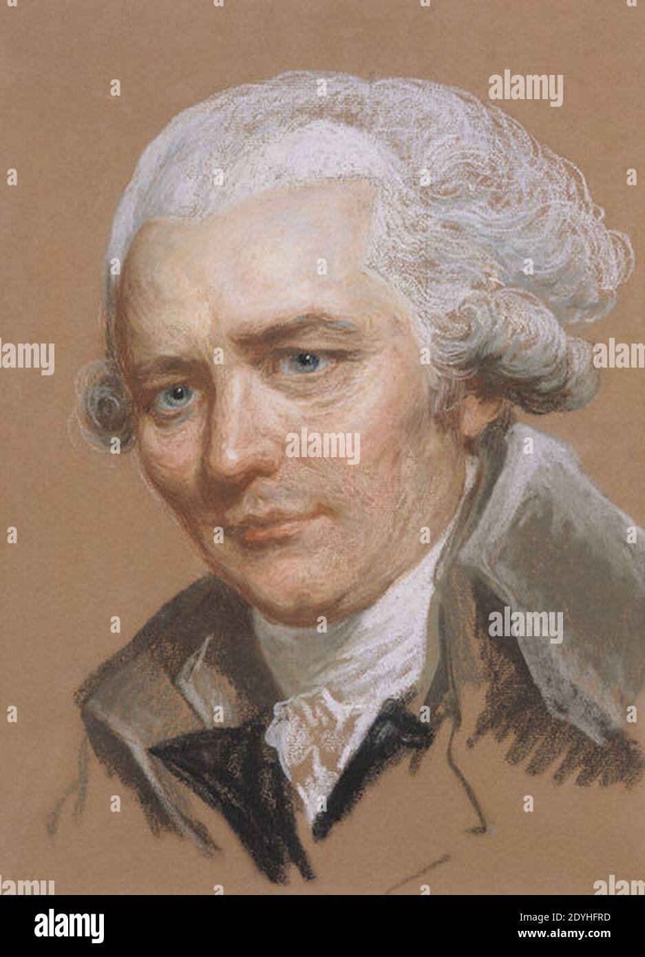 Attribué à Joseph Ducreux Pierre-Ambroise-François Choderlos de Laclos (18e siècle). Foto Stock