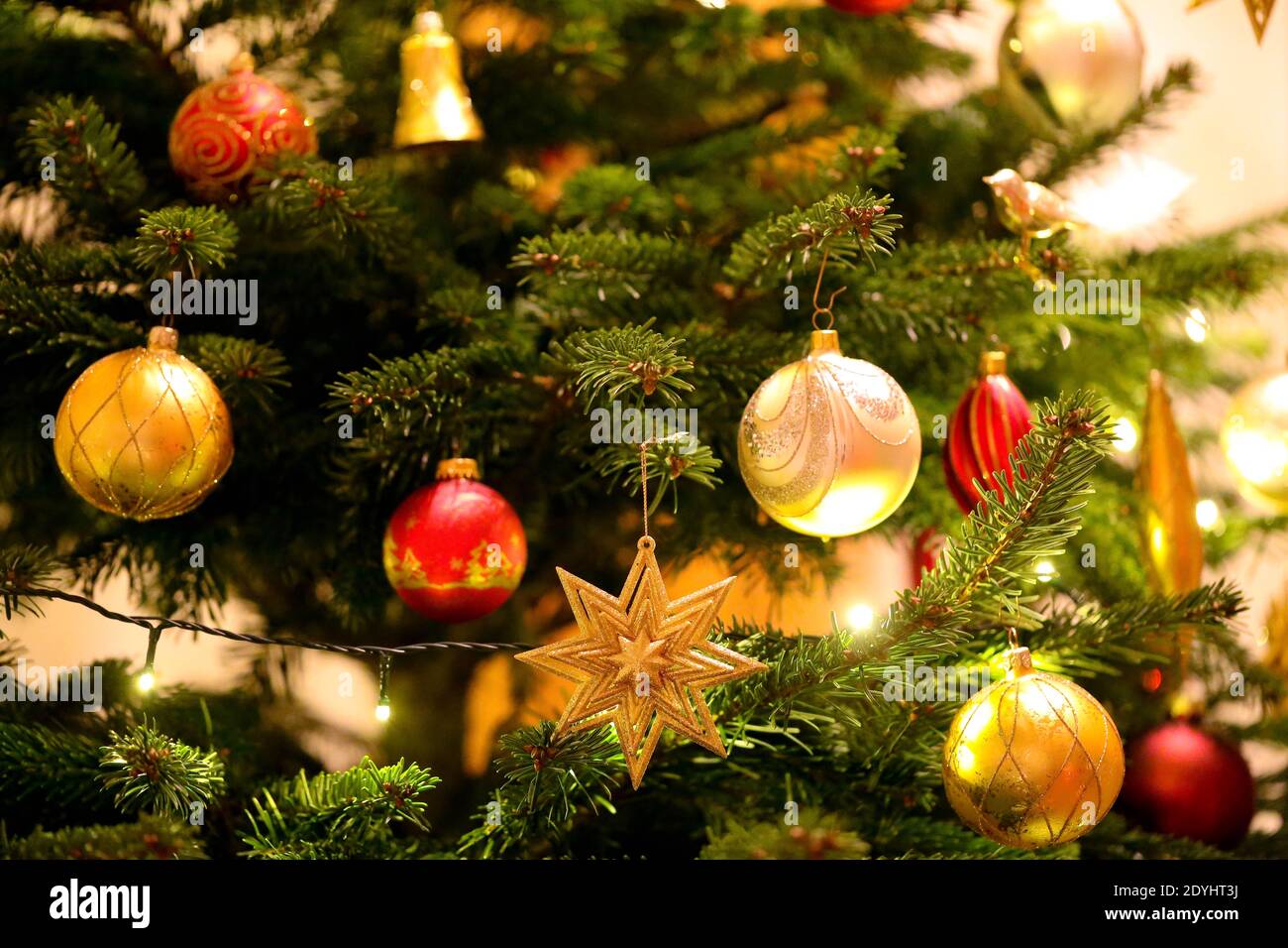 Weihnachtskugel, palla di Natale, Christmastree Foto Stock