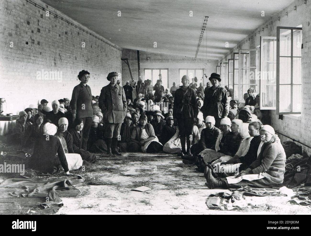 Lahti prigionieri femmine 1918. Foto Stock