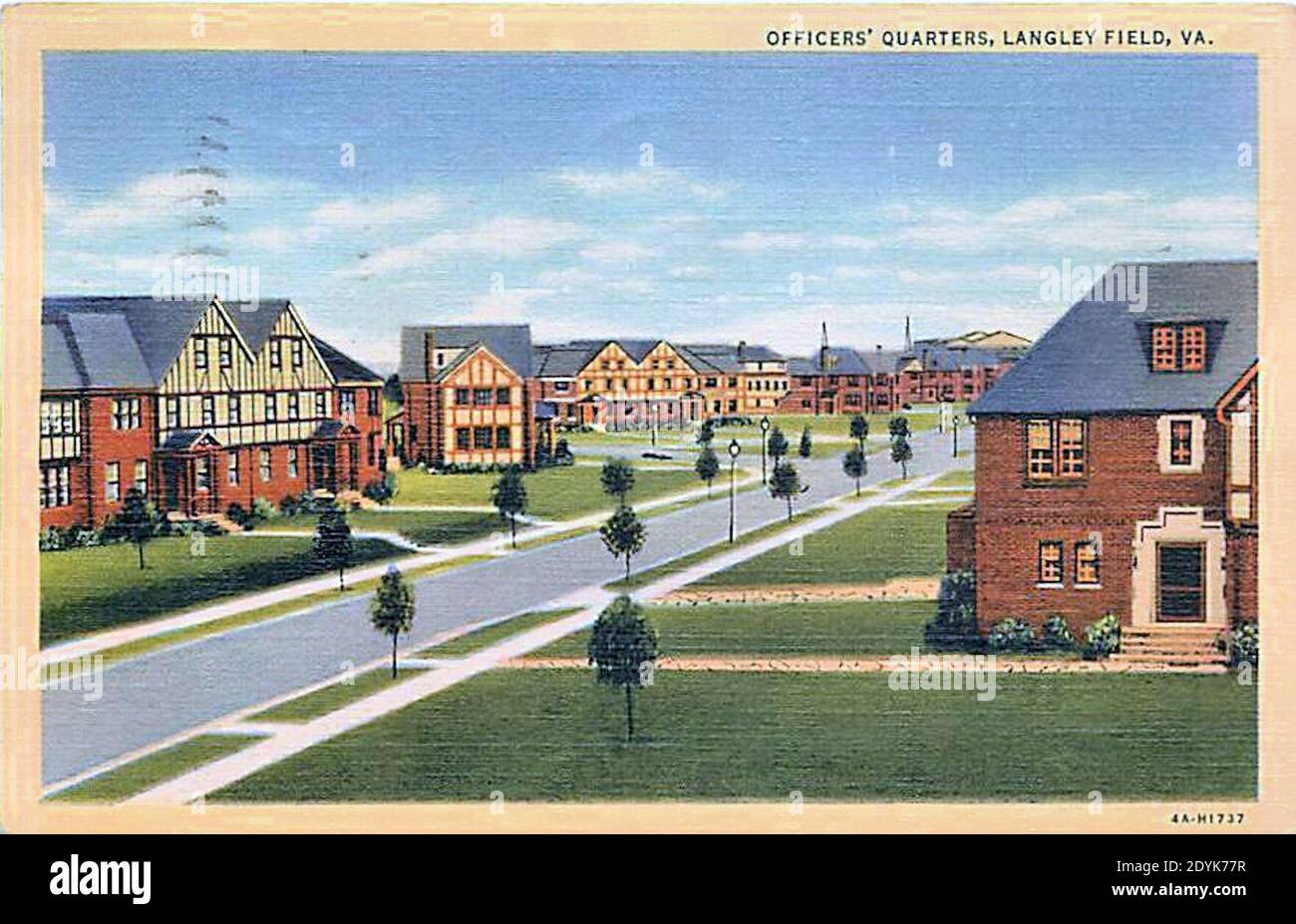 Langley Field - Officer Quarters. Foto Stock